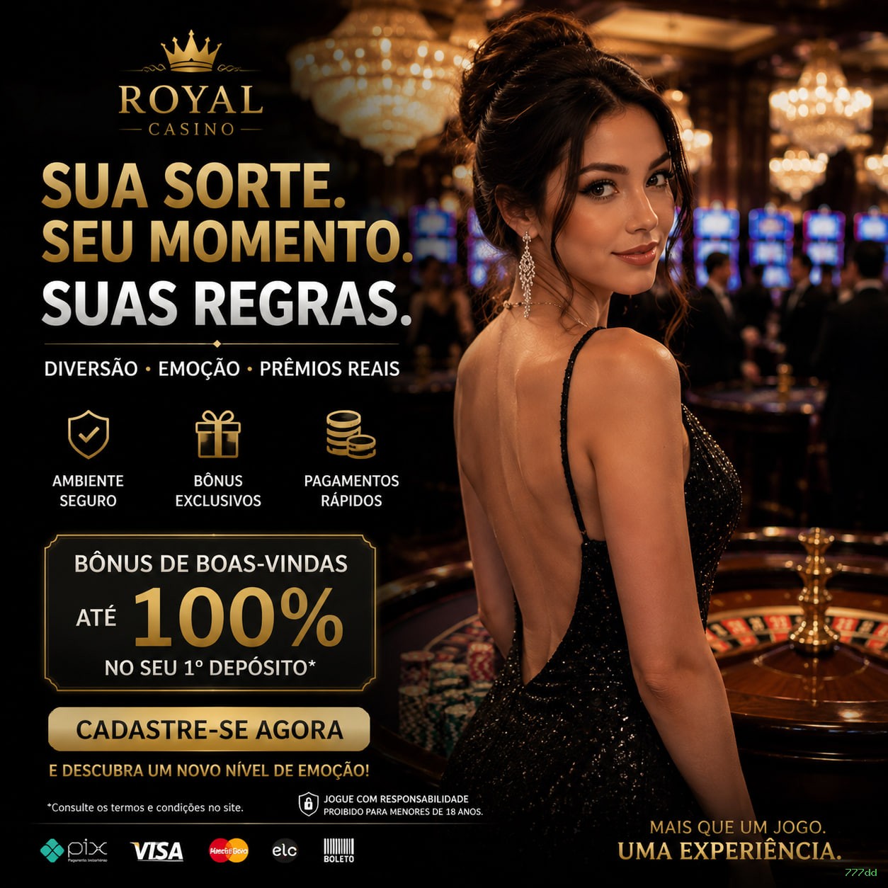 Aplicativo móvel 777dd para iOS e Android